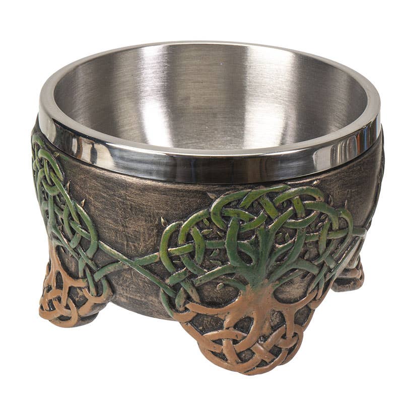 14956 Tree of Life Smudge Bowl C/24 - Spiral Circle