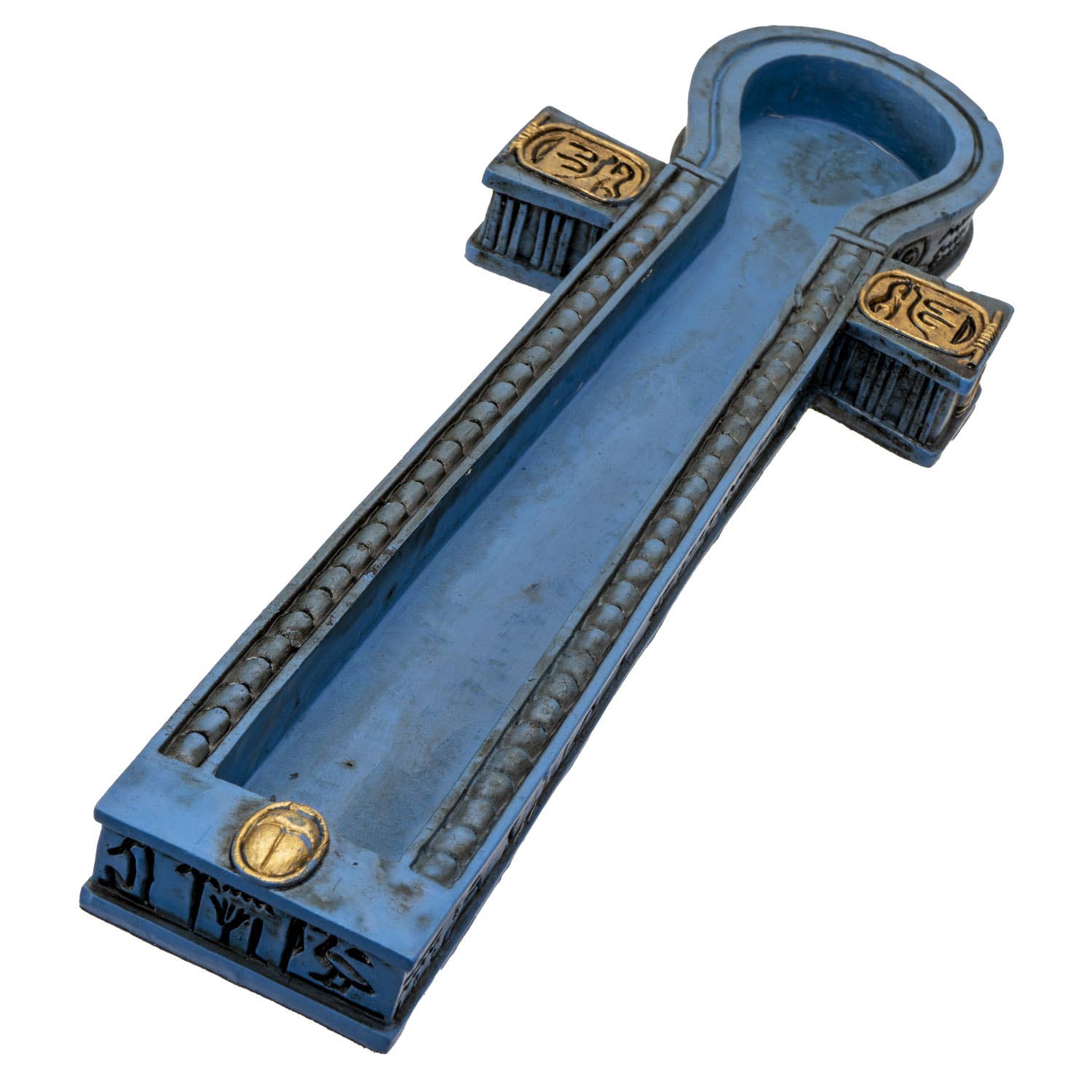 15258 Egyptian Ankh Incense Burner C/36 - Spiral Circle