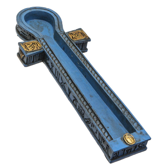 15258 Egyptian Ankh Incense Burner C/36 - Spiral Circle