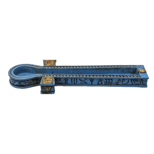 15258 Egyptian Ankh Incense Burner C/36 - Spiral Circle