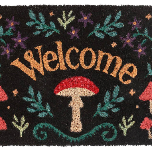 15516 Welcome Mushroom Doormat Home Decor C/10 - Spiral Circle