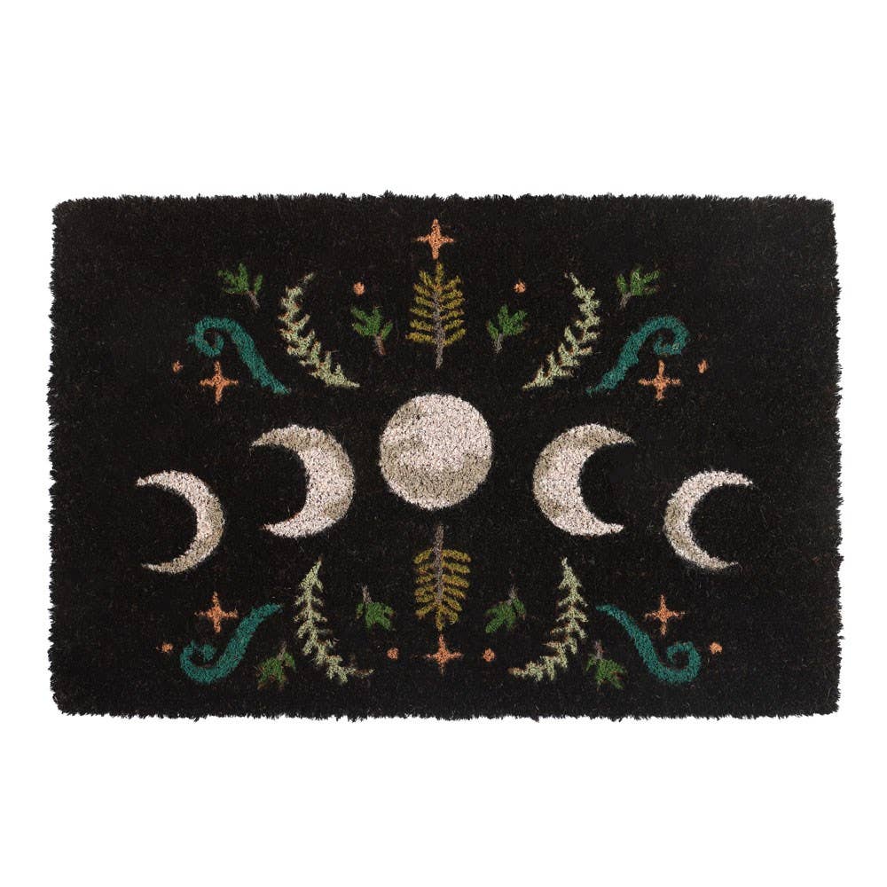 15517 Dark Forest Moon Phase Doormat Home Decor C/10 - Spiral Circle