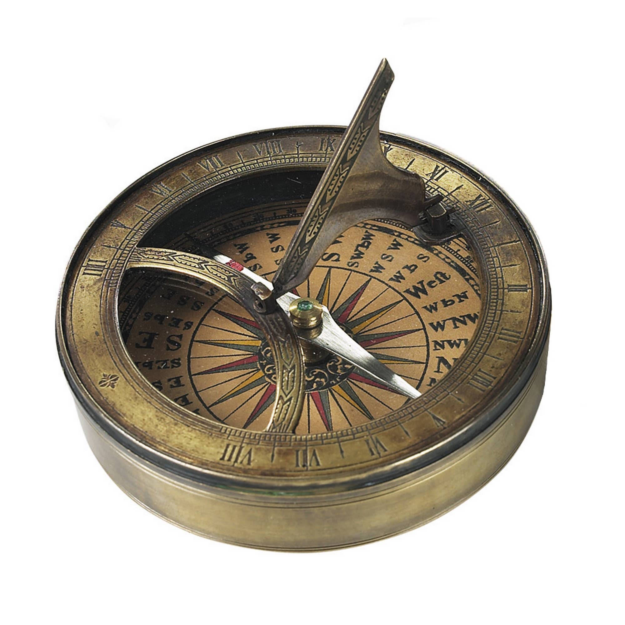 18th Century | Sundial & Compass - Spiral Circle
