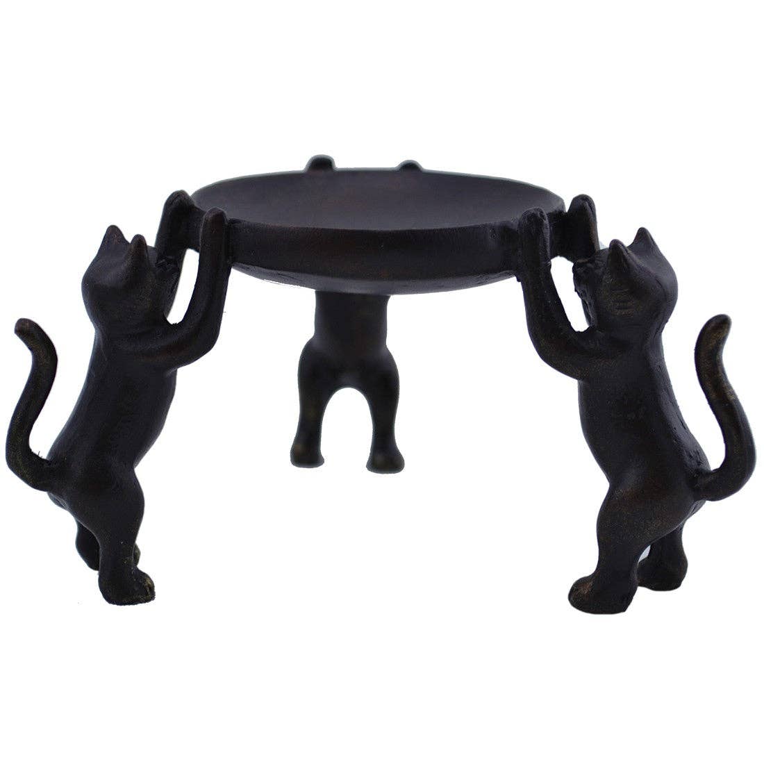 3 Cat Candle Holder - Spiral Circle
