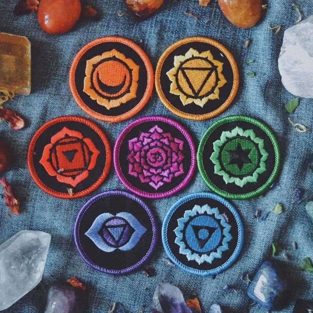 7 Chakra Patch Gift Set - Spiral Circle