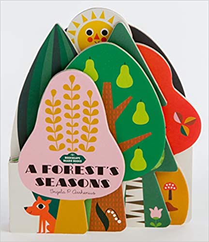 A Forest's Seasons | Colorful Children's Shaped Board Book - Spiral Circle