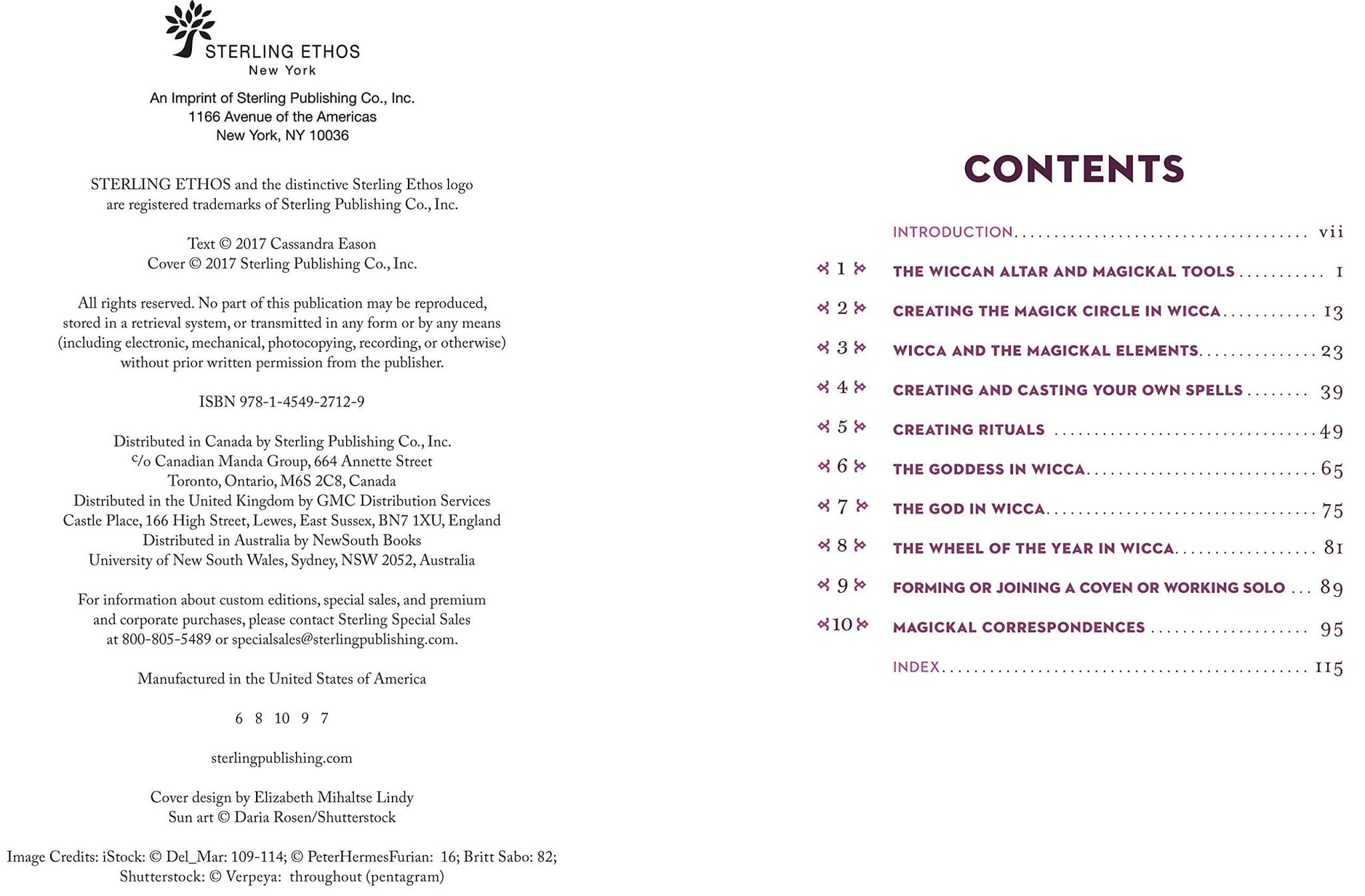 A Little Bit of Wicca by Cassandra Eason - Spiral Circle