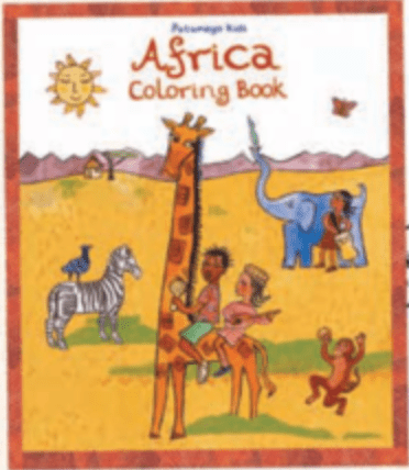 Africa Coloring Book - Spiral Circle