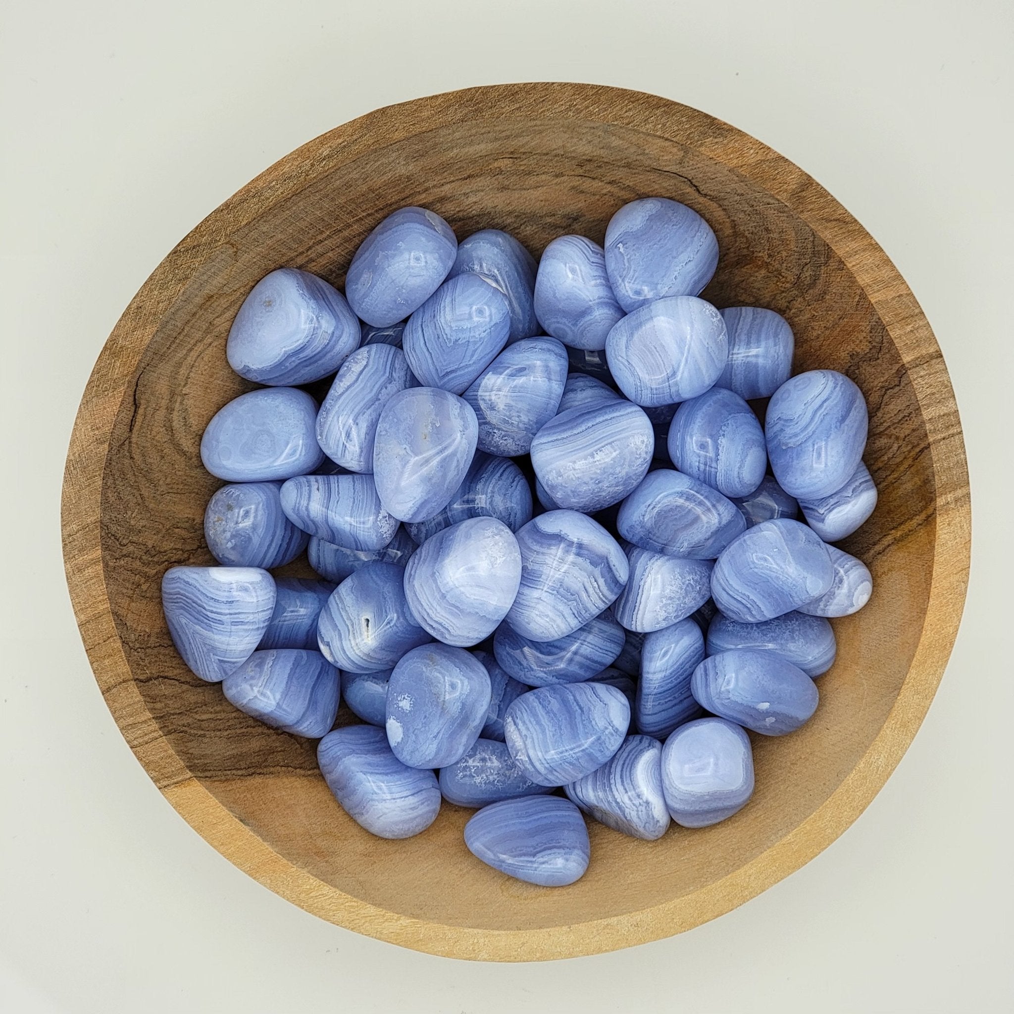 Agate, Blue Lace | Tumbled | Communication - Spiral Circle