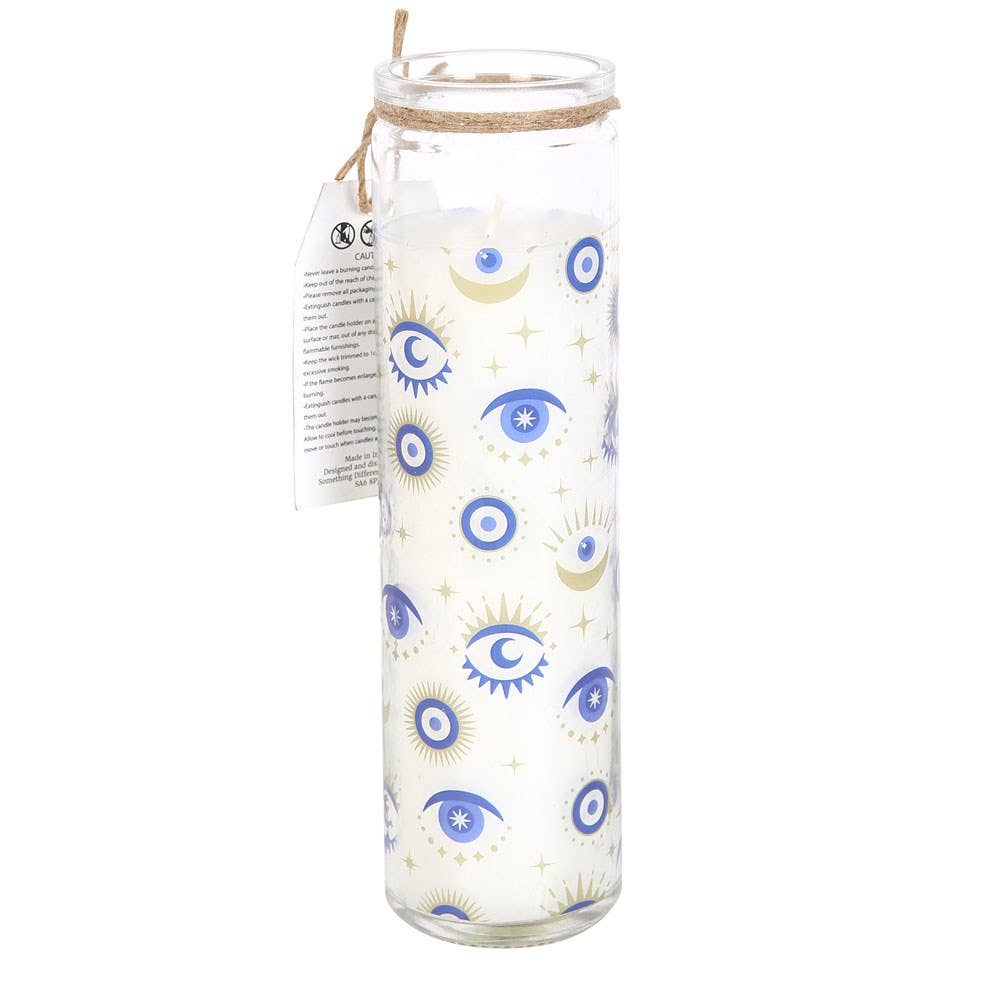 All Seeing Eye White Sage Candle C/24 - Spiral Circle