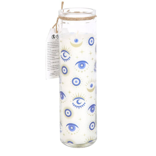 All Seeing Eye White Sage Candle C/24 - Spiral Circle