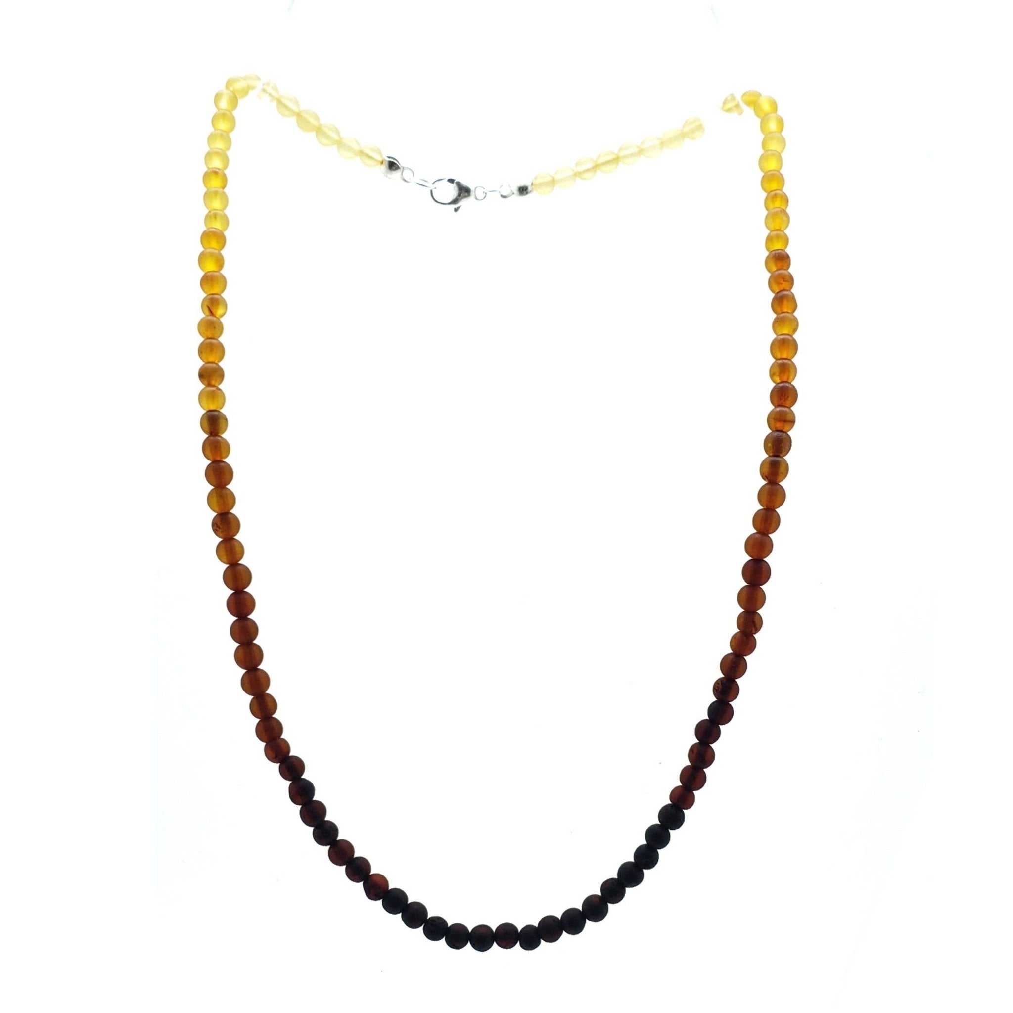 Amber Rainbow Necklace | Matte Multi-Color | 18