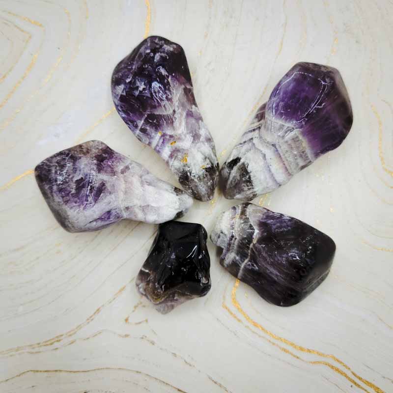 Amethyst Chevron Raw | Heart Healing - Spiral Circle