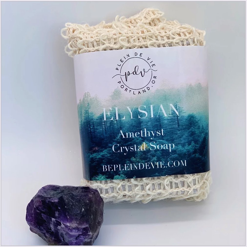 Amethyst Crystal Soap | Elysian - Spiral Circle