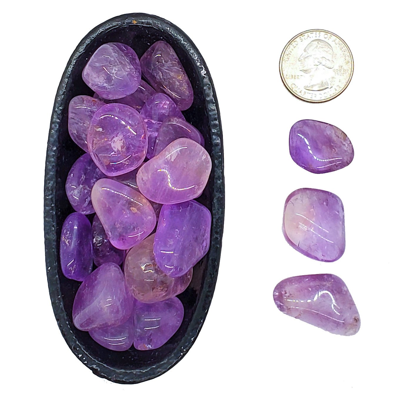 Amethyst | Tumbled | Serenity - Spiral Circle