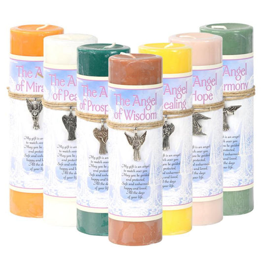 Angel Candle | With Pendant - Spiral Circle