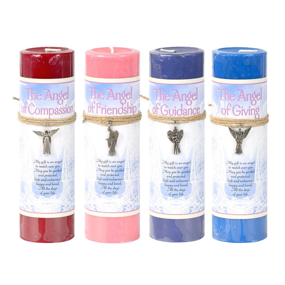 Angel Candle | With Pendant - Spiral Circle