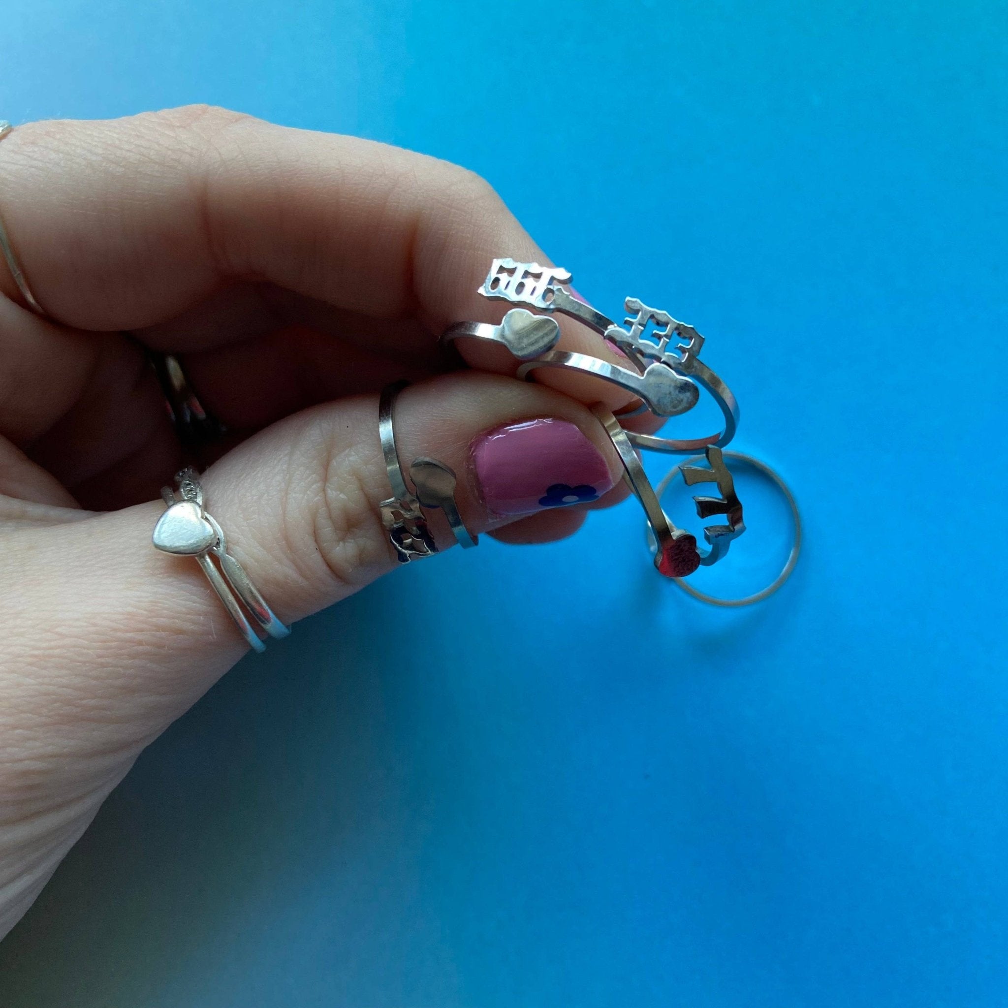 Angel Number Rings | Adjustable - Spiral Circle