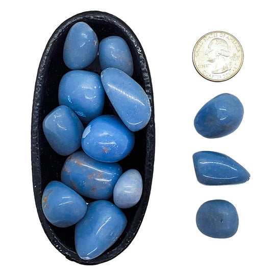 Angelite | Tumbled | Harmony and Angelic communication - Spiral Circle