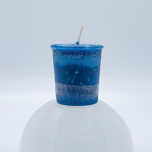 Angel's Influence | Turquoise | Votive Intention Candle | Reiki Charged - Spiral Circle