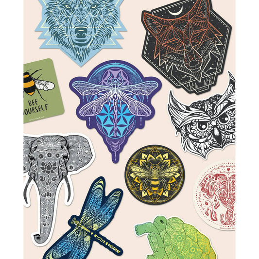 Animal Sticker Pack | Assorted - Spiral Circle