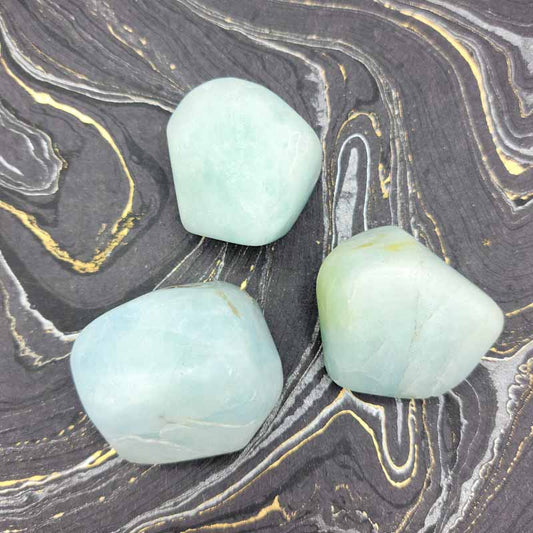 Aquamarine | Tumbled - Spiral Circle
