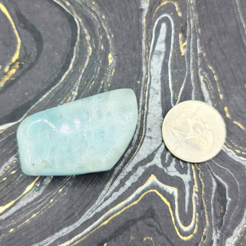 Aquamarine | Tumbled - Spiral Circle