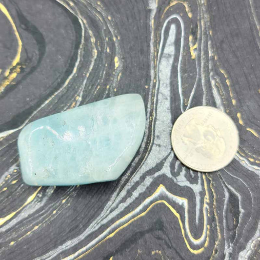 Aquamarine | Tumbled - Spiral Circle