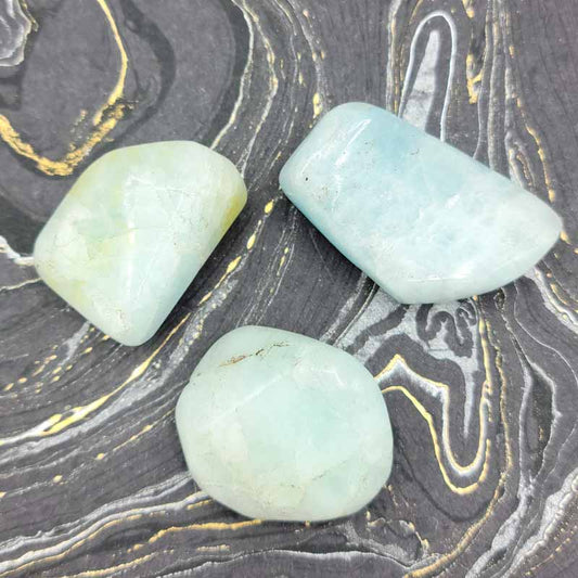 Aquamarine | Tumbled - Spiral Circle