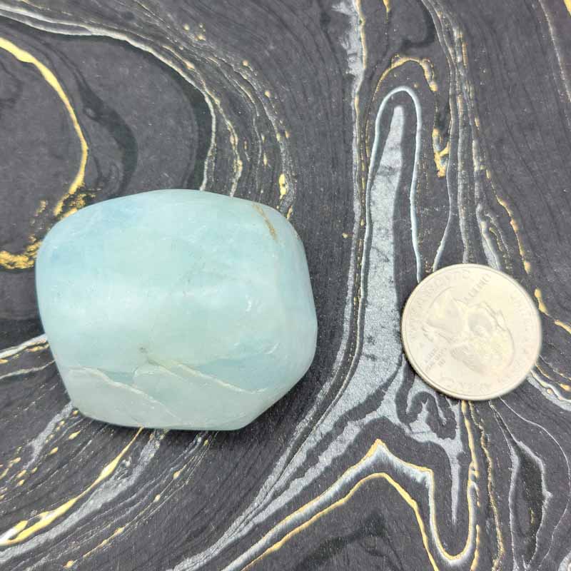Aquamarine | Tumbled - Spiral Circle