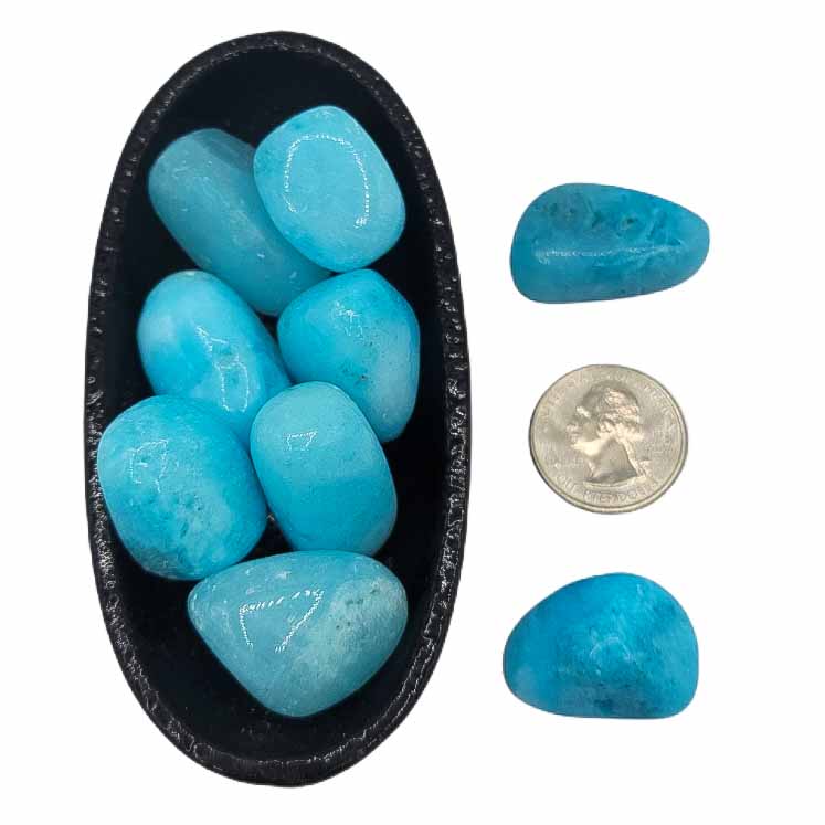 Aragonite, Blue | Increase Intuition - Spiral Circle