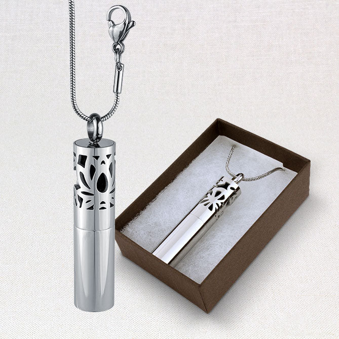 Aromatherapy Pendulum Locket - Spiral Circle