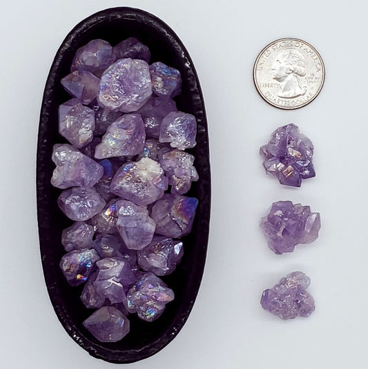 Aura Amethyst Points - Spiral Circle