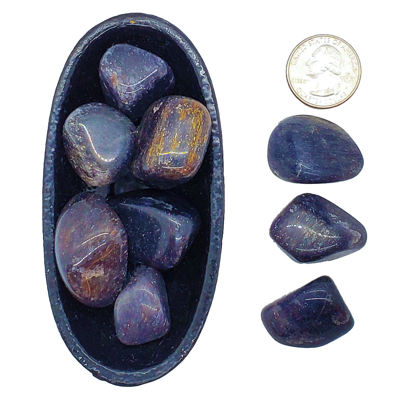 Aventurine, Blue | Tumbled | Heal Stress and Anxiety - Spiral Circle