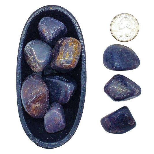 Aventurine, Blue | Tumbled | Heal Stress and Anxiety - Spiral Circle