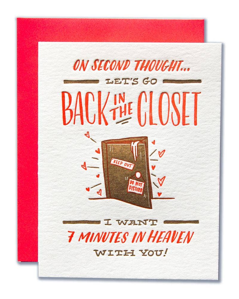 Back In Closet | Greeting Card - Spiral Circle