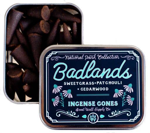Badlands Incense | Patchouli Cedarwood + Sweetgrass - Spiral Circle