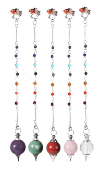 Ball Pendulum w/ Chakra | Assorted - Spiral Circle