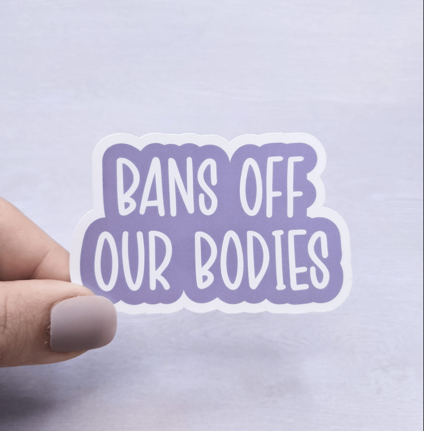 Bans Off Our Bodies | Vinyl Sticker - Spiral Circle