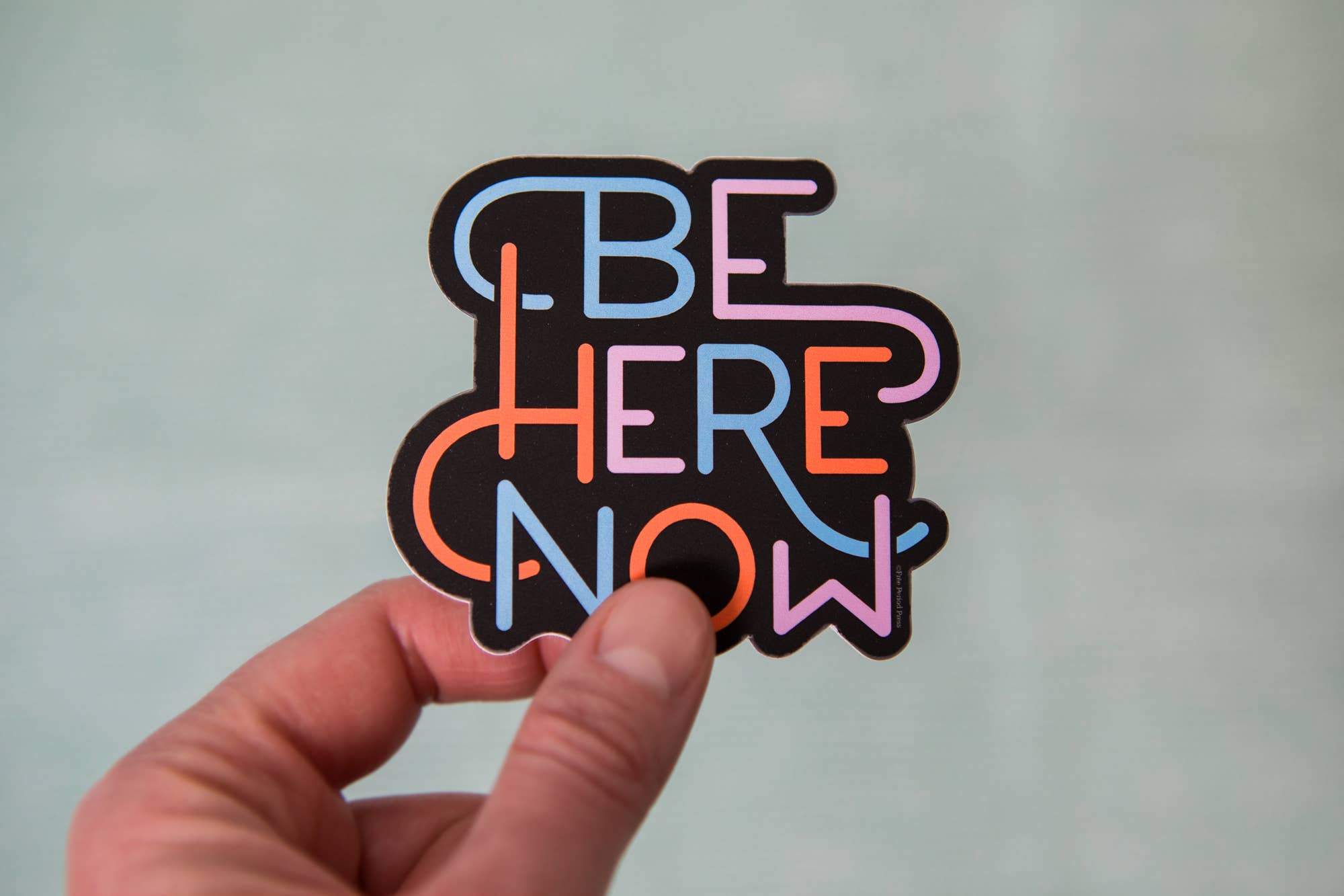 Be Here Now - Vinyl Sticker - Spiral Circle