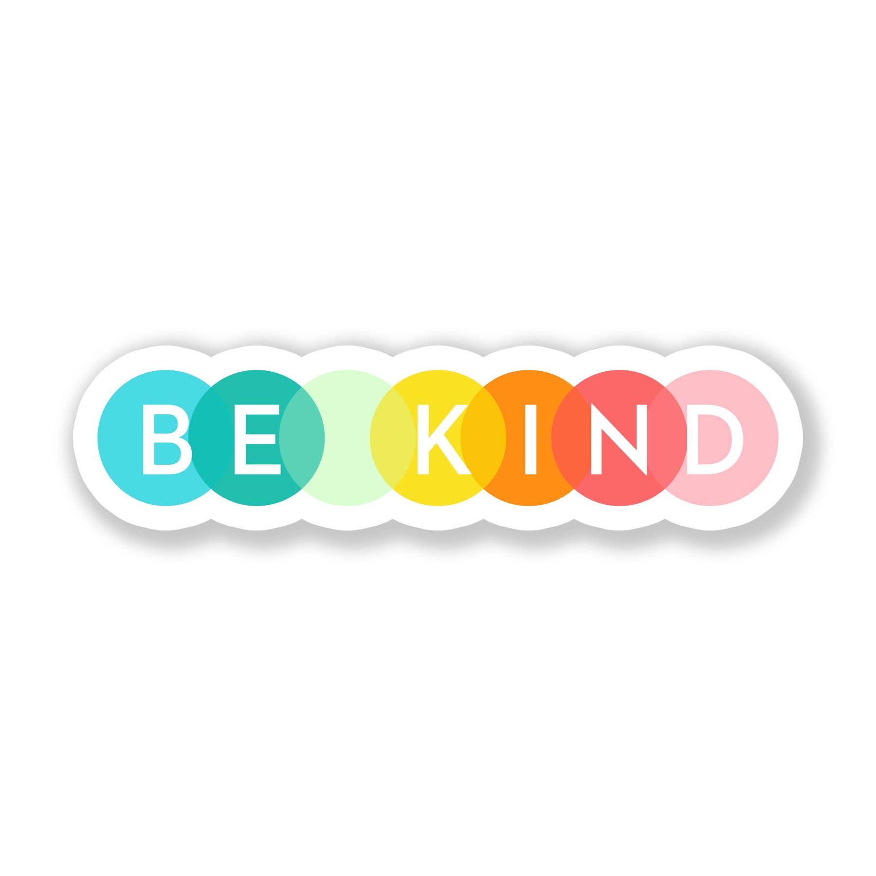 Be Kind 3” Premium Sticker - Spiral Circle