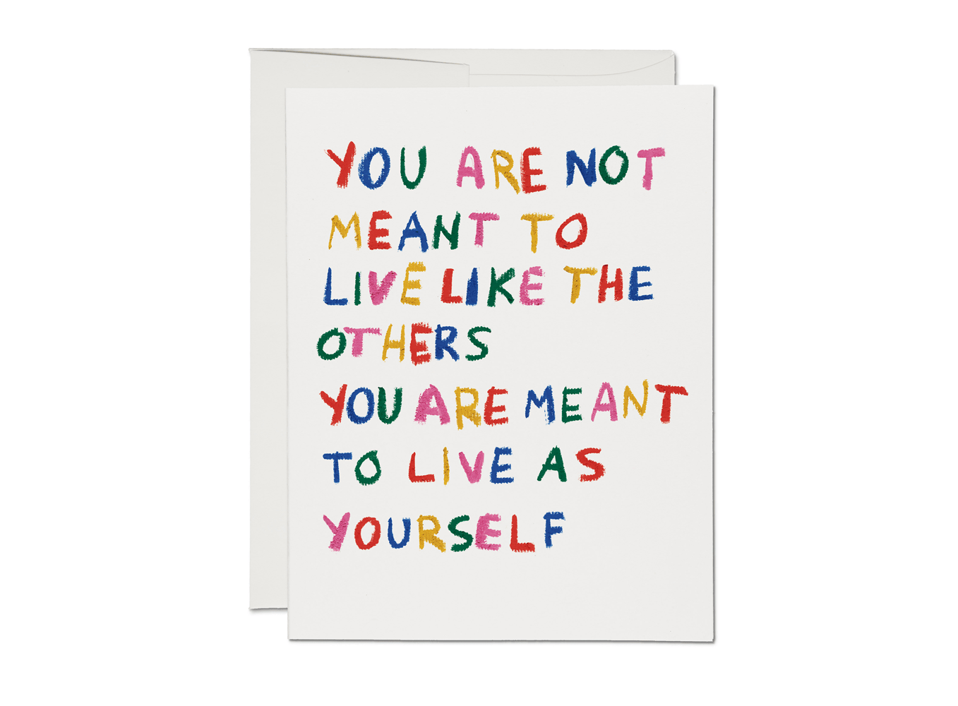 Be Yourself | Encouragement Greeting Card - Spiral Circle