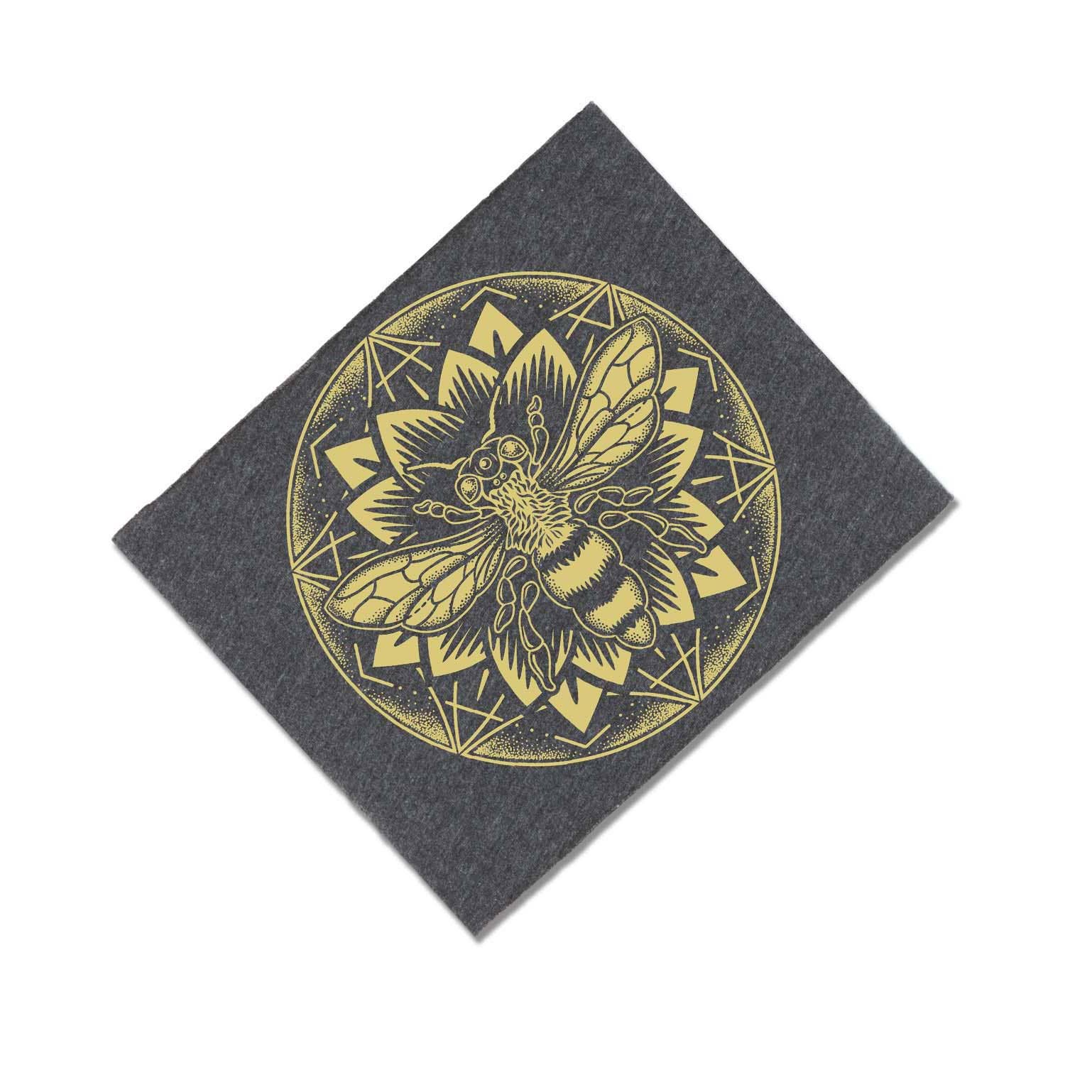 Bee Mandala Boho Headband - Spiral Circle