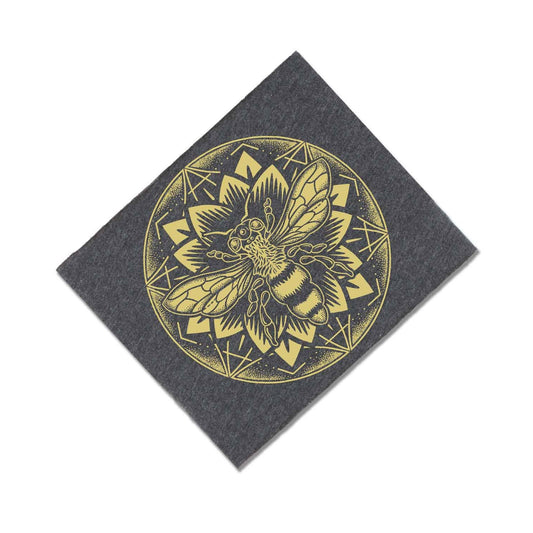 Bee Mandala Boho Headband - Spiral Circle