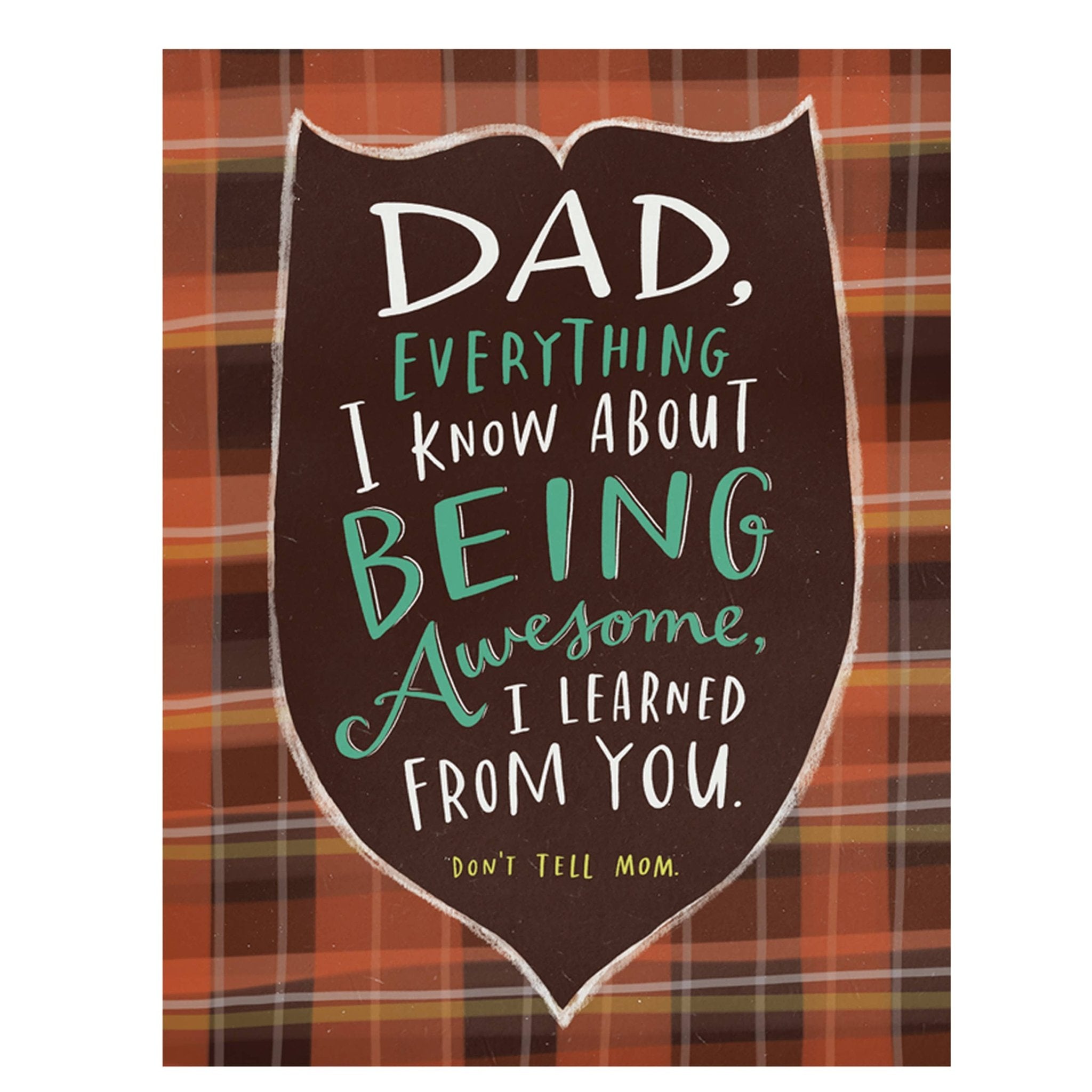 Being Awesome Father's Day Card - Spiral Circle