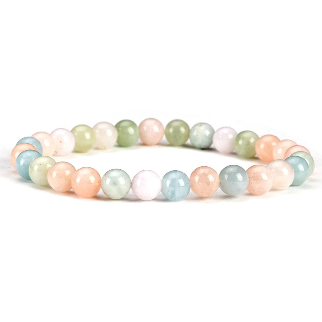 Beryl | Divine Love | Stone Beaded Bracelet | 6mm - Spiral Circle