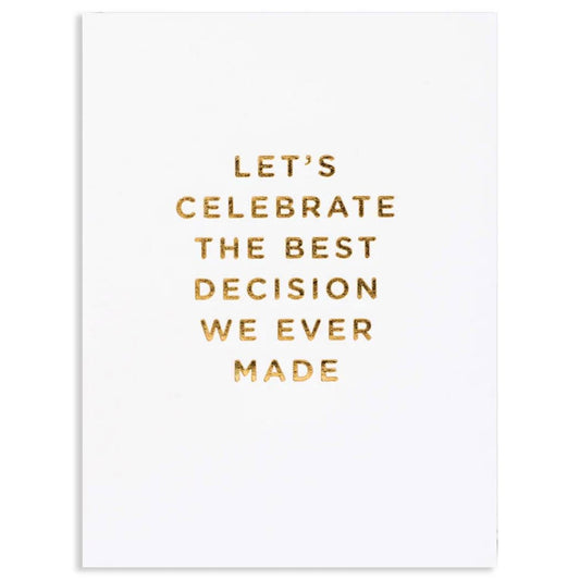 BEST DECISION | LAGOM ANNIVERSARY CARD - Spiral Circle