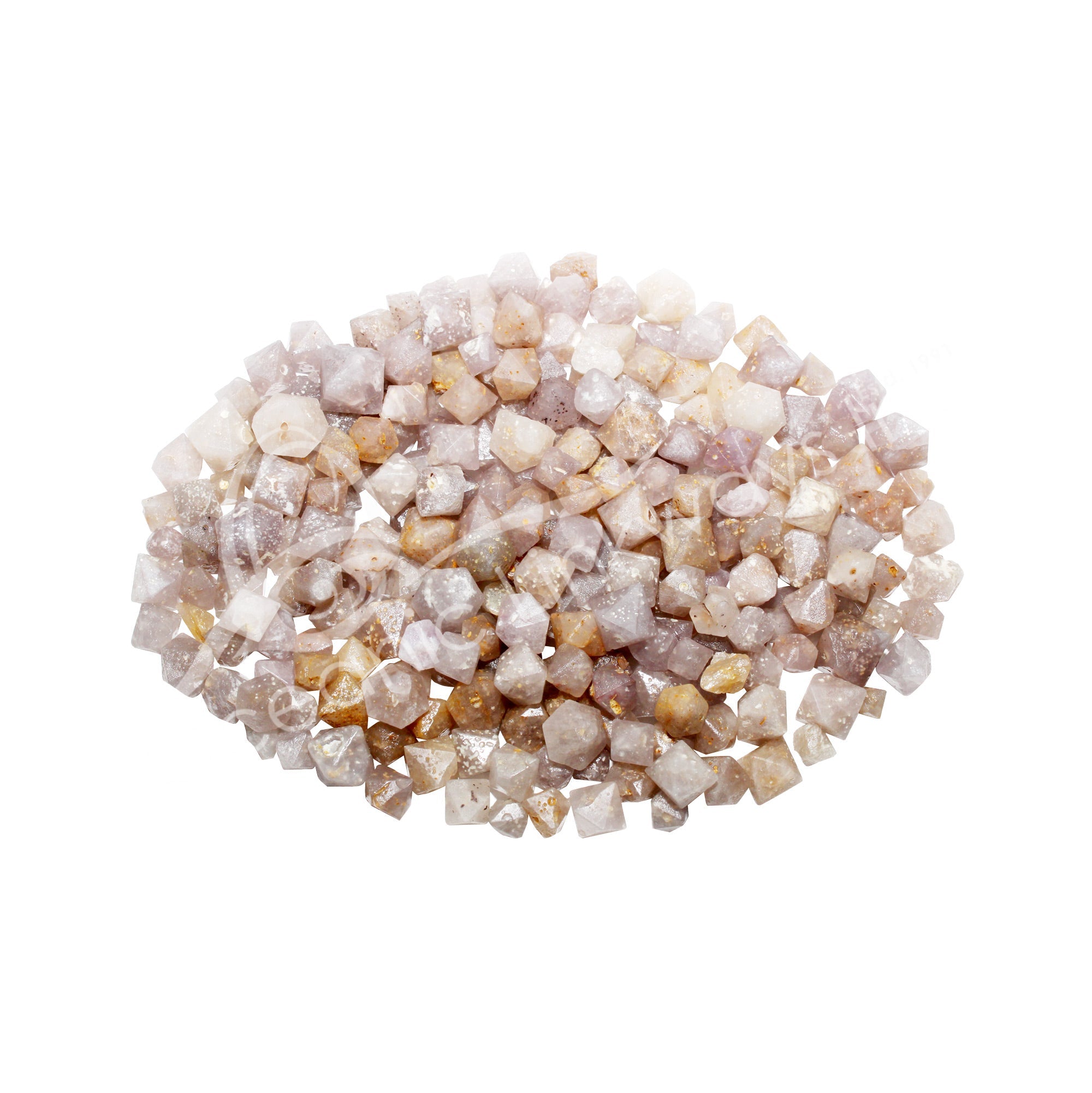 Beta Quartz | Octagon Rough - Spiral Circle