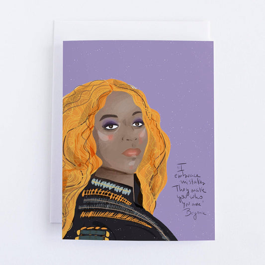 Beyonce Greeting Card - Spiral Circle