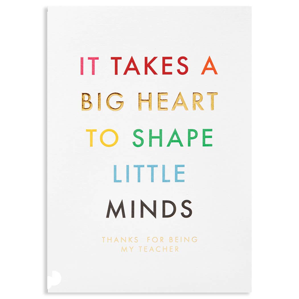 BIG HEART | LAGOM TEACHER CARD - Spiral Circle